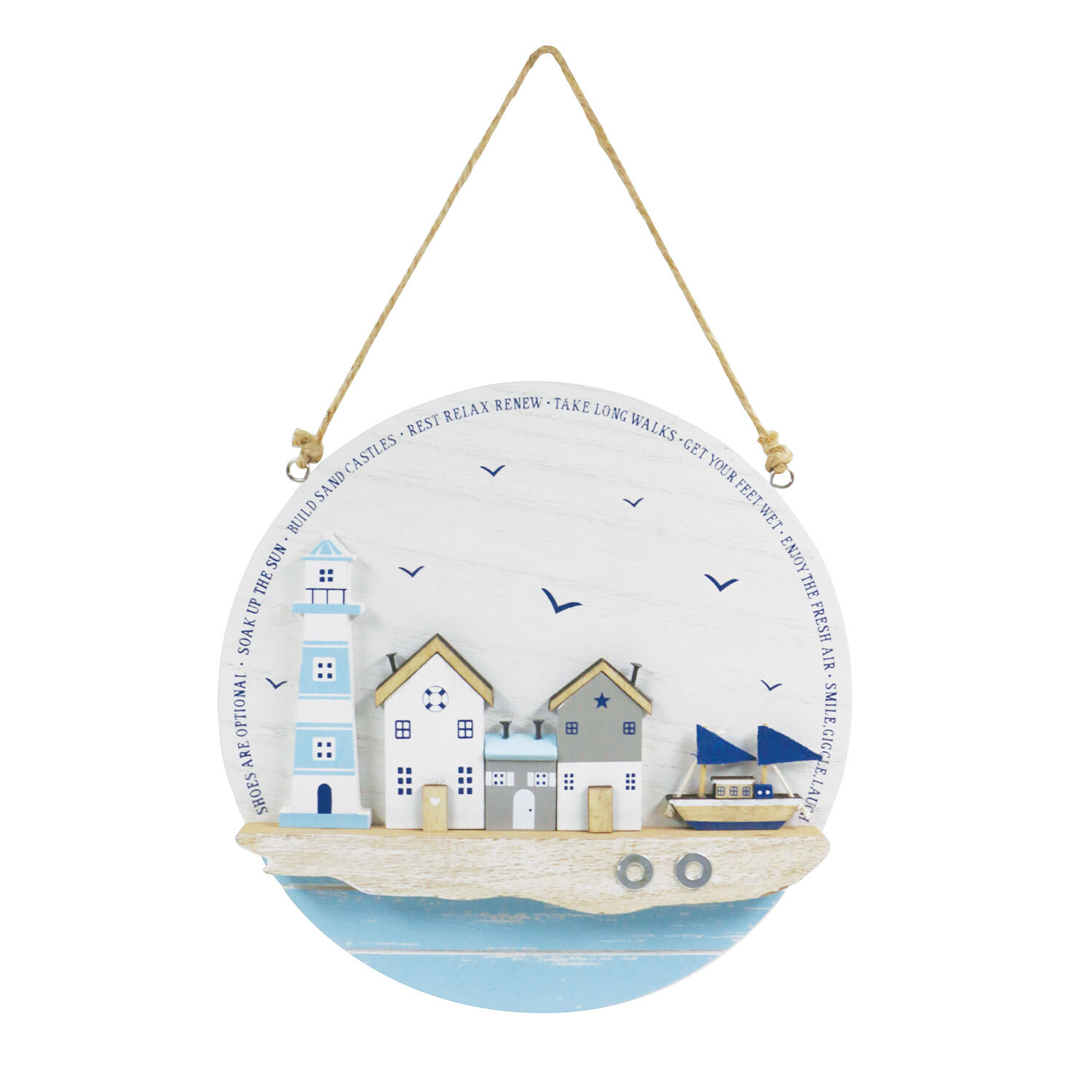 Day at the Seaside Hanging Wall Plaque Image