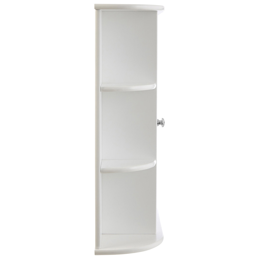 Premier Housewares White Mirror Bathroom Cabinet Image 4