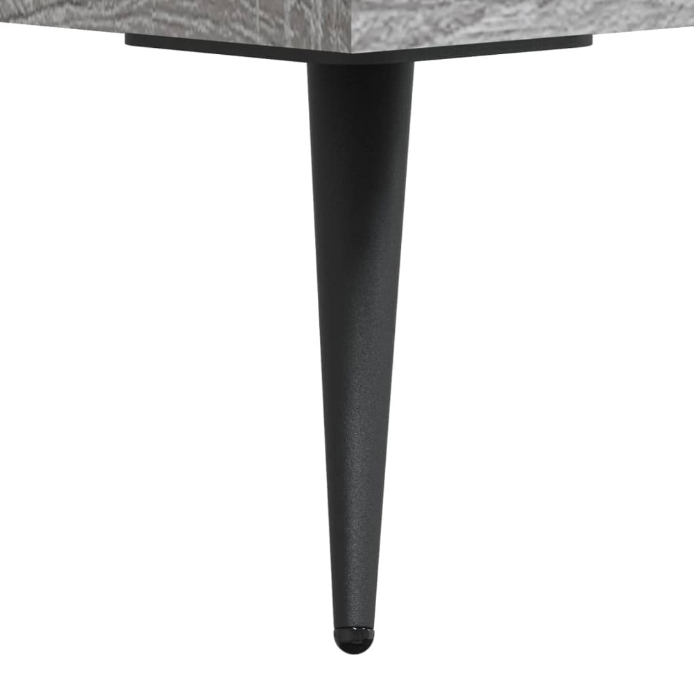 vidaXL 3 Drawer Grey Sonoma Wooden Chest of Drawers Image 9