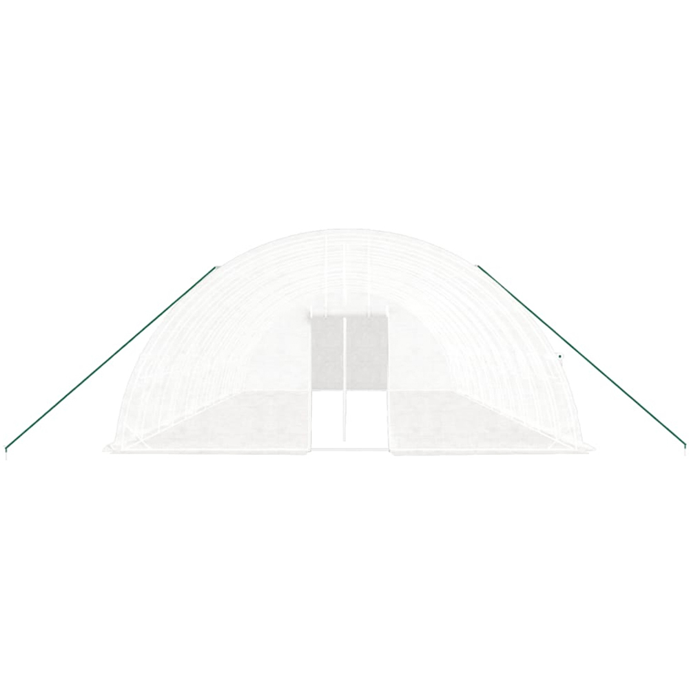 vidaXL White 19.7 x 39.3ft Greenhouse Image 4