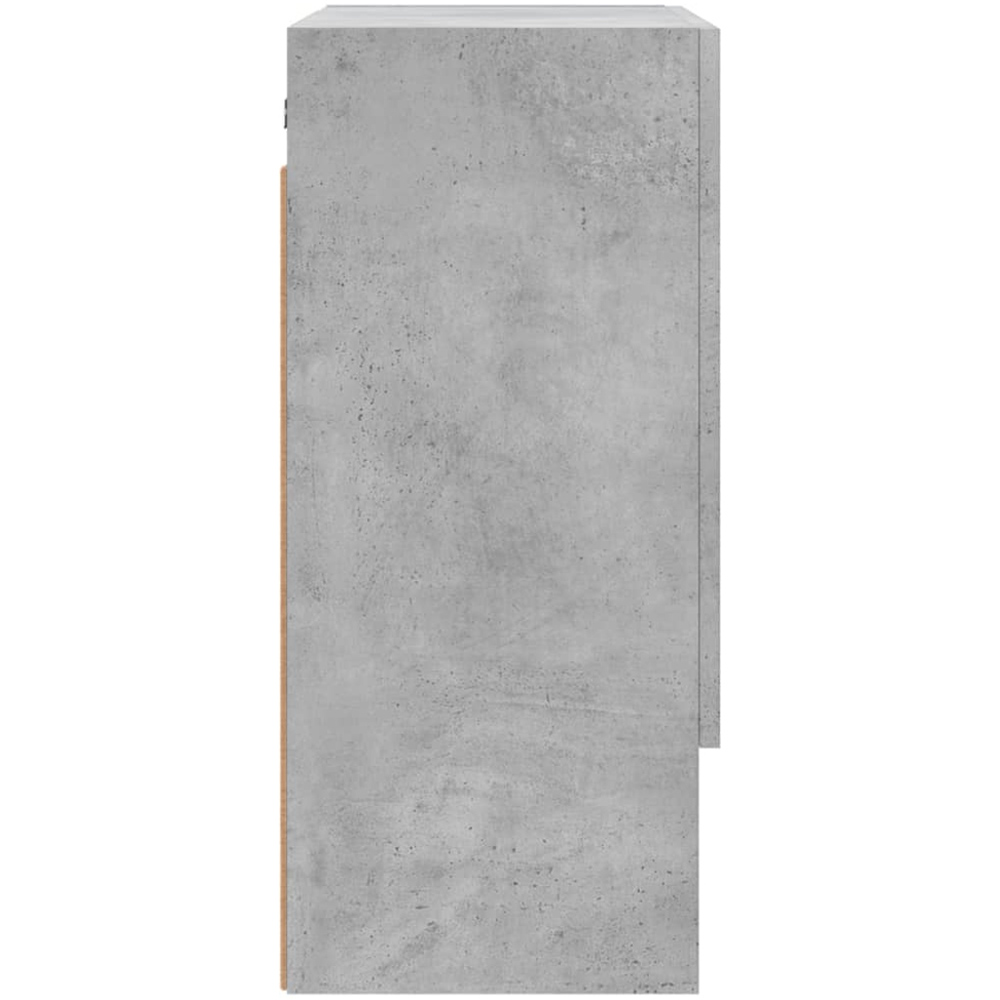 vidaXL 2 Door Single Shelf Concrete Grey Wall Cabinet Image 7