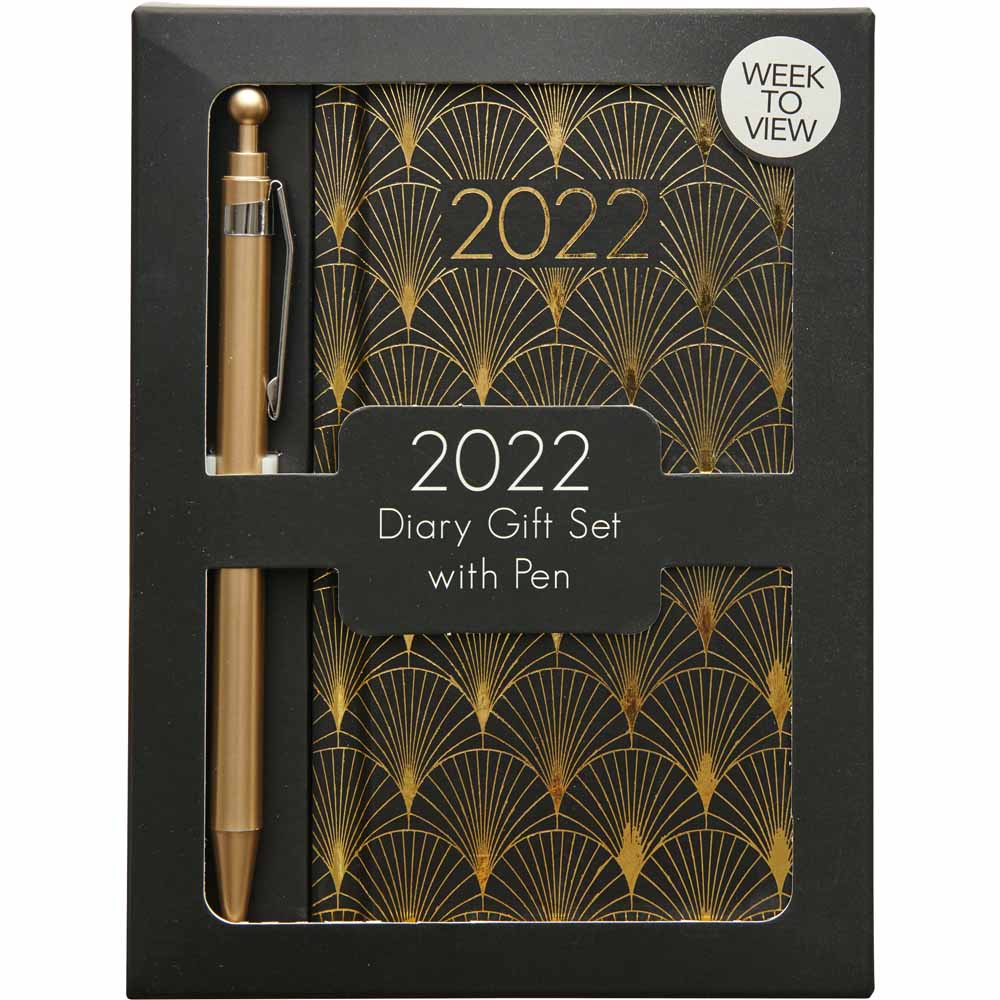 Wilko Deco Luxe Gift Set with Pen Week To View Image 1