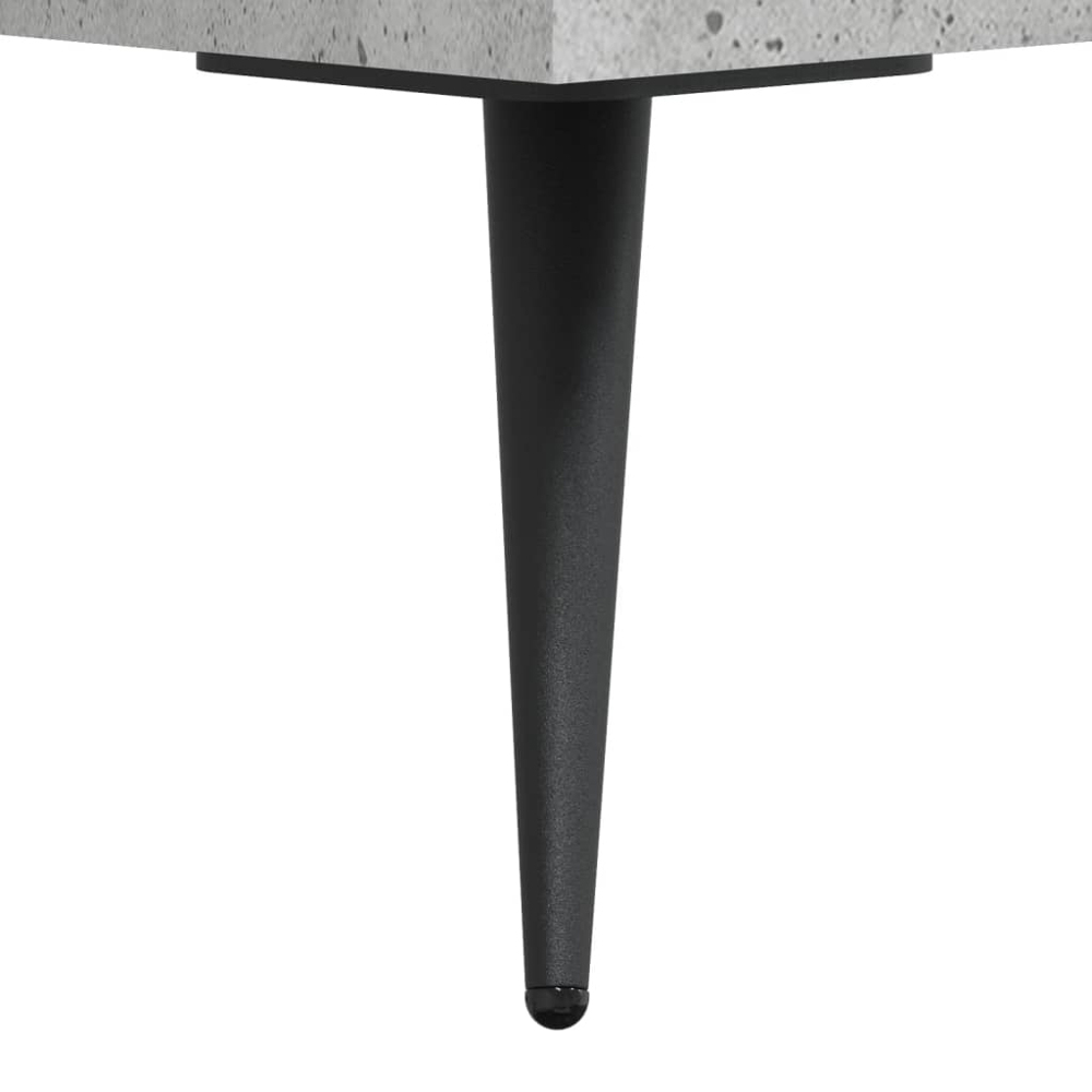 vidaXL 2 Drawer 2 Shelf Concrete Grey TV Cabinet Image 9