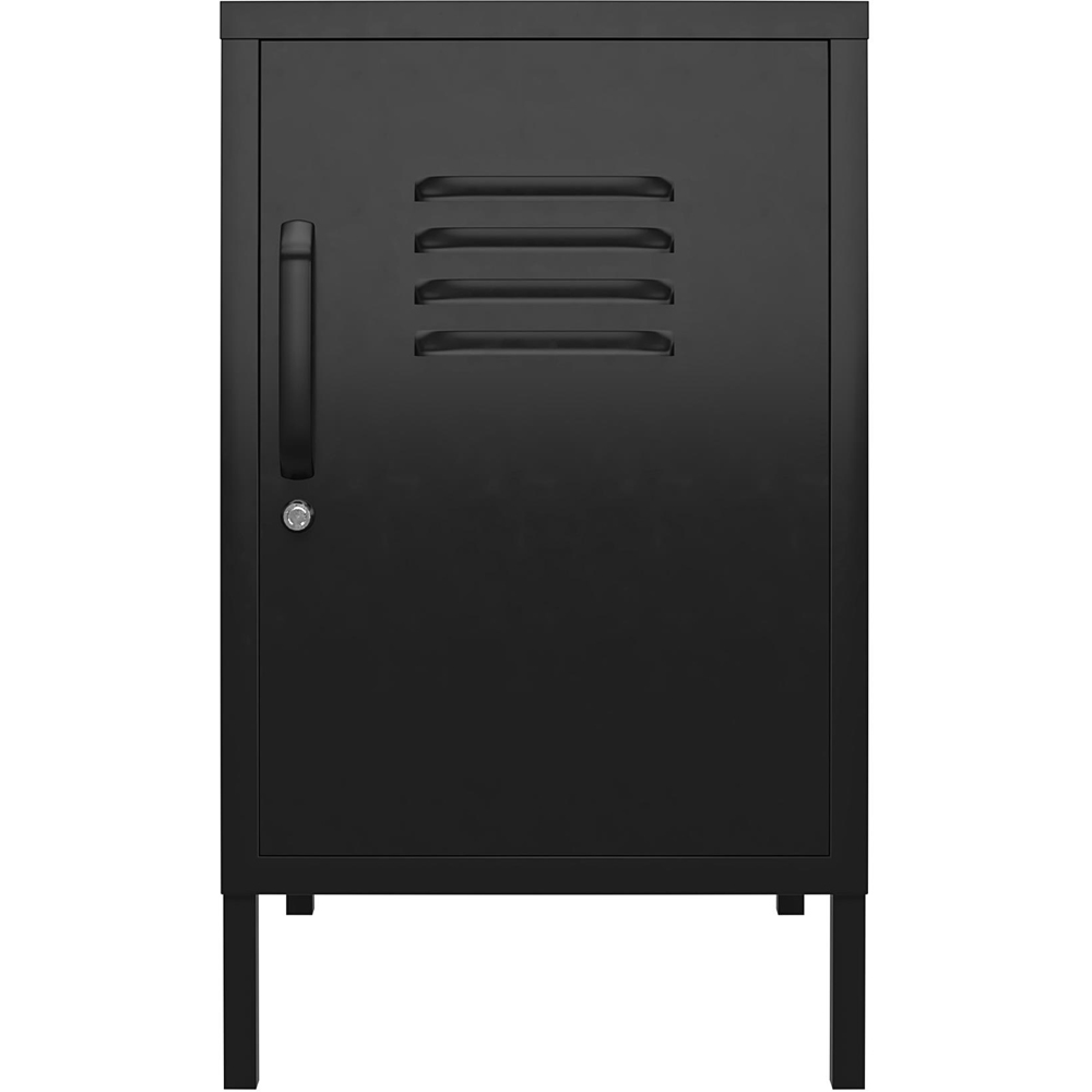 Dorel Mission District Black Metal Locker End Table Image 3