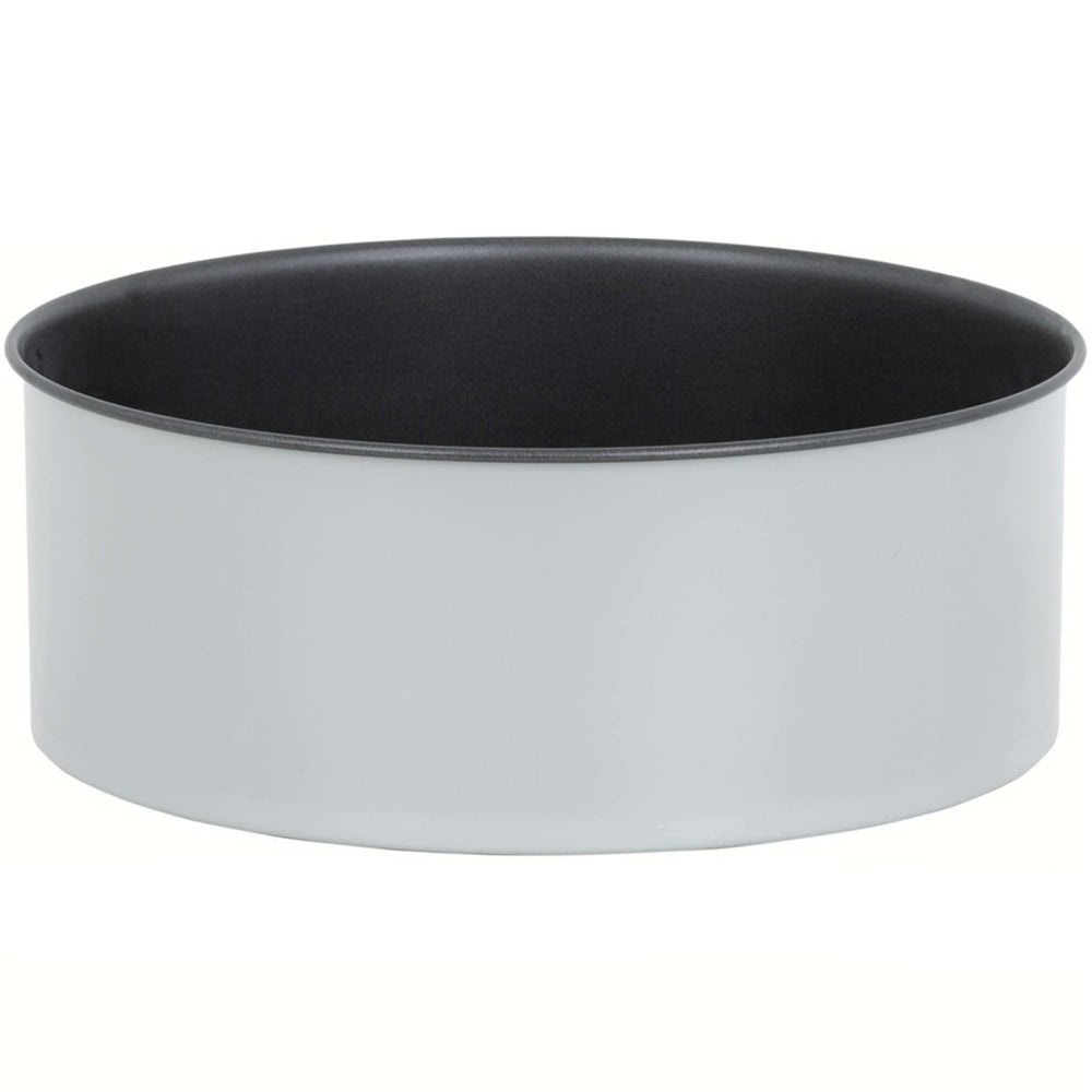 Wham PushPan 23cm Light Grey and Pewter Deep Tin Image 1