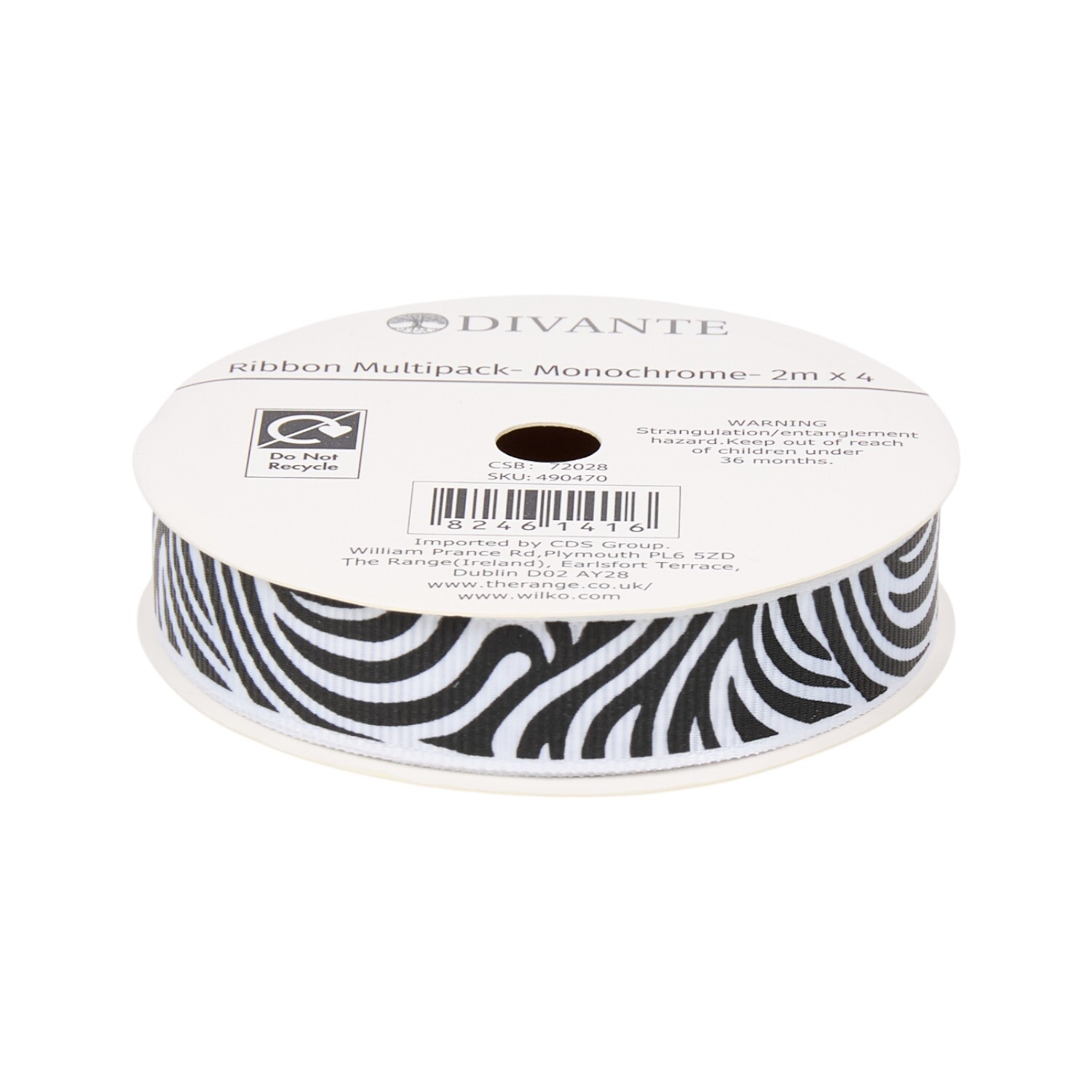 Pack of 4 Monochrome Ribbons Image 2