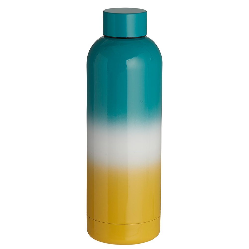 Wilko Teal Ombre Double Wall Bottle Image 1