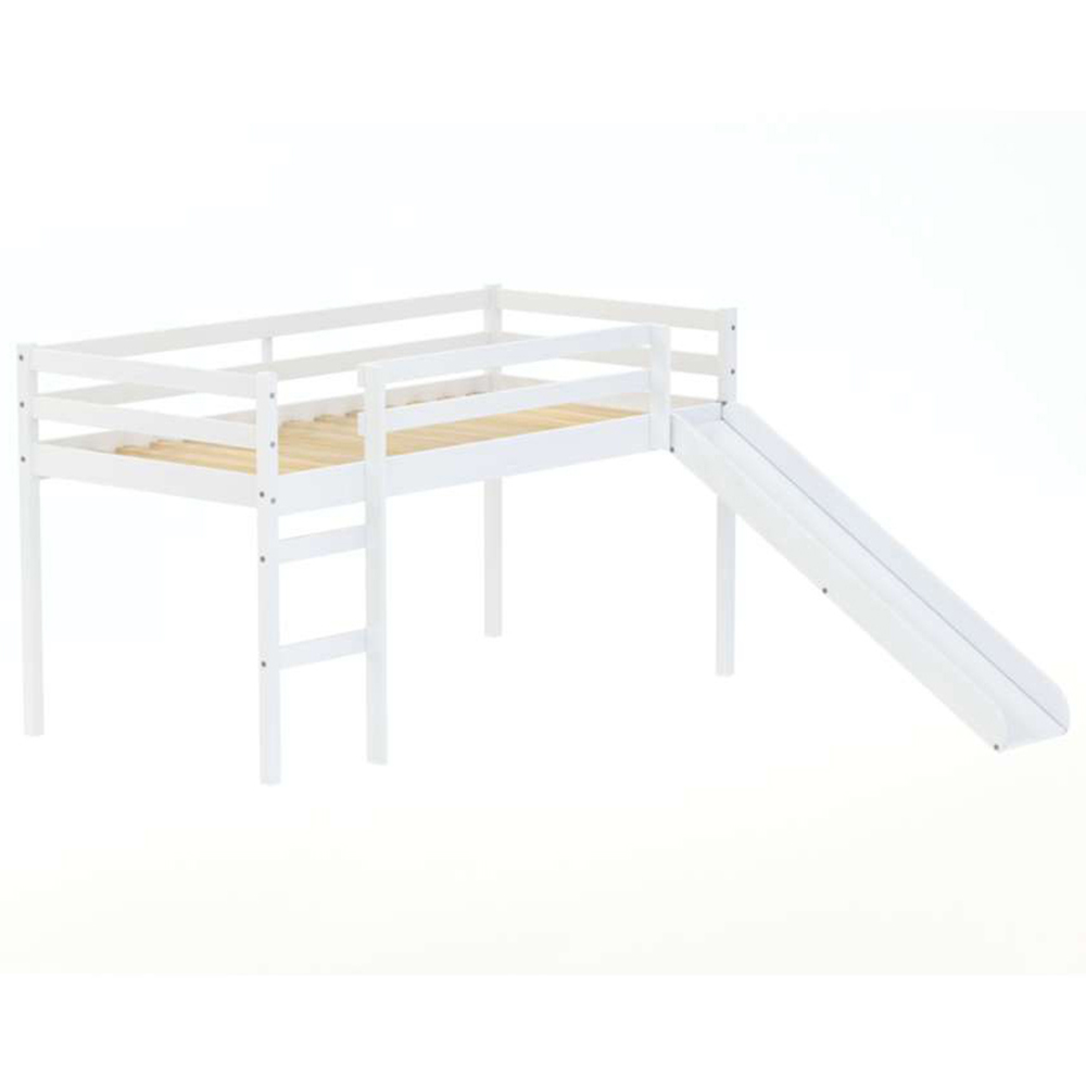 Frankie Single White Midi Sleeper with Slide Image 2