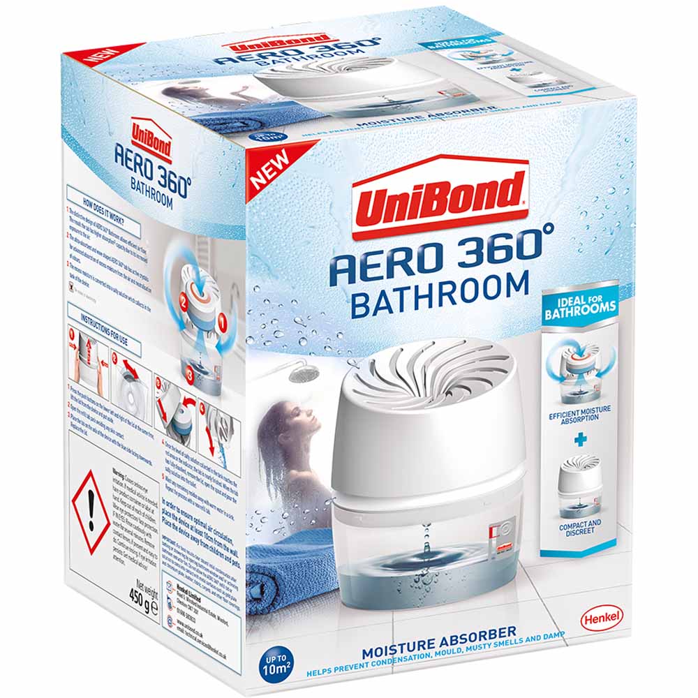 Unibond Aero 360 Bathroom Moisture Absorber 450g Image 1
