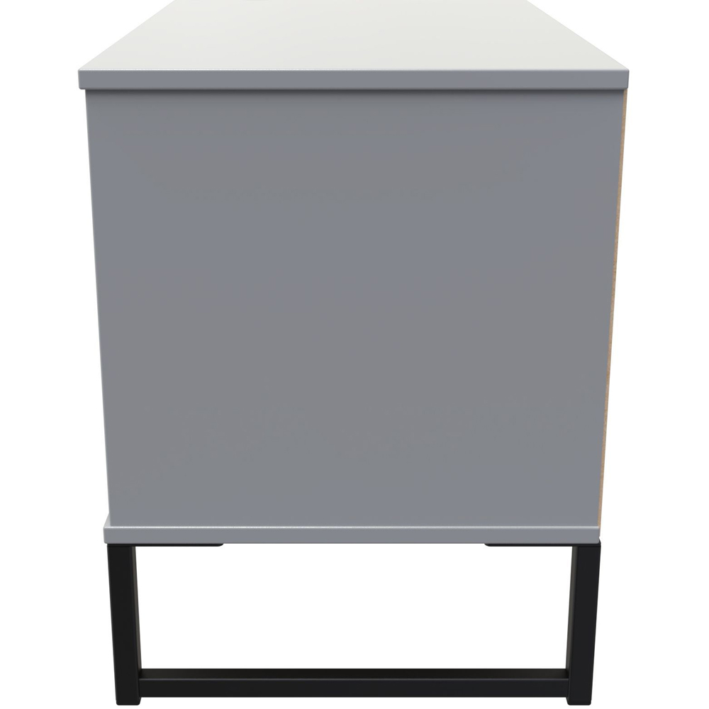 Crowndale Diego 2 Shelf Dusk Grey Open Storage Cabinet Ready Assembled Image 2