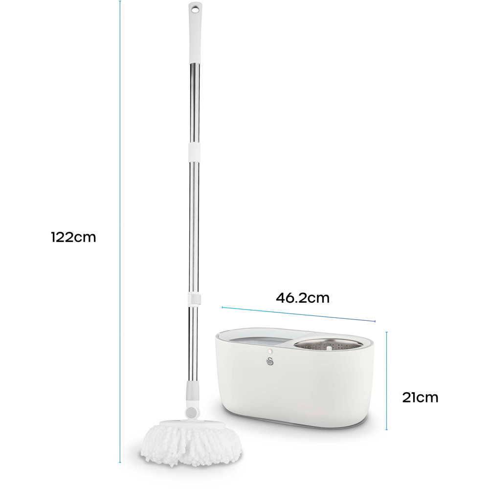 Swan Elevate Spin Mop and Bucket Set Image 9