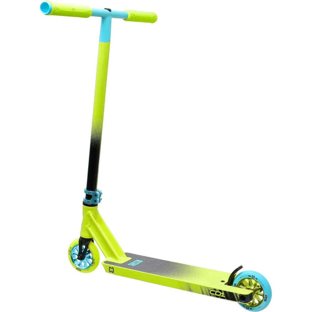 Core CD1 Lime and Blue Stunt Scooter Image 1