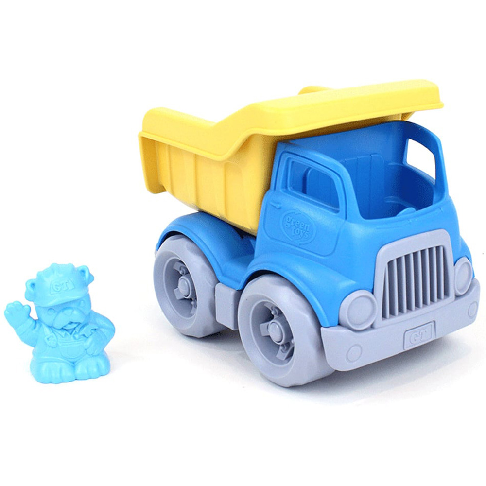 BigJigs Toys Yellow and Blue Dumper Truck Image 4