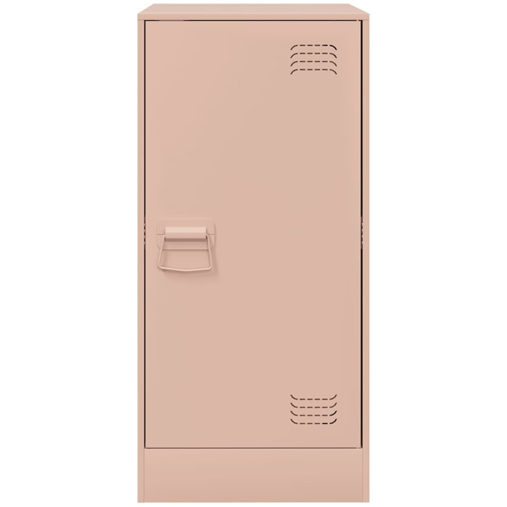 vidaXL Single Door Pink Metal Sideboard Image 3