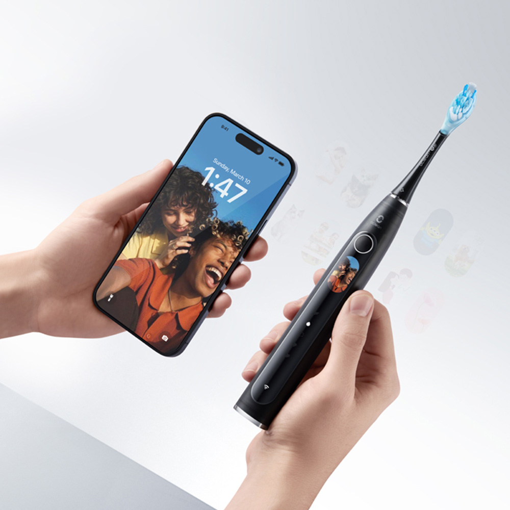 Oclean X Pro 20 S Black Wi-Fi Smart Sonic Electronic Toothbrush Set Image 2