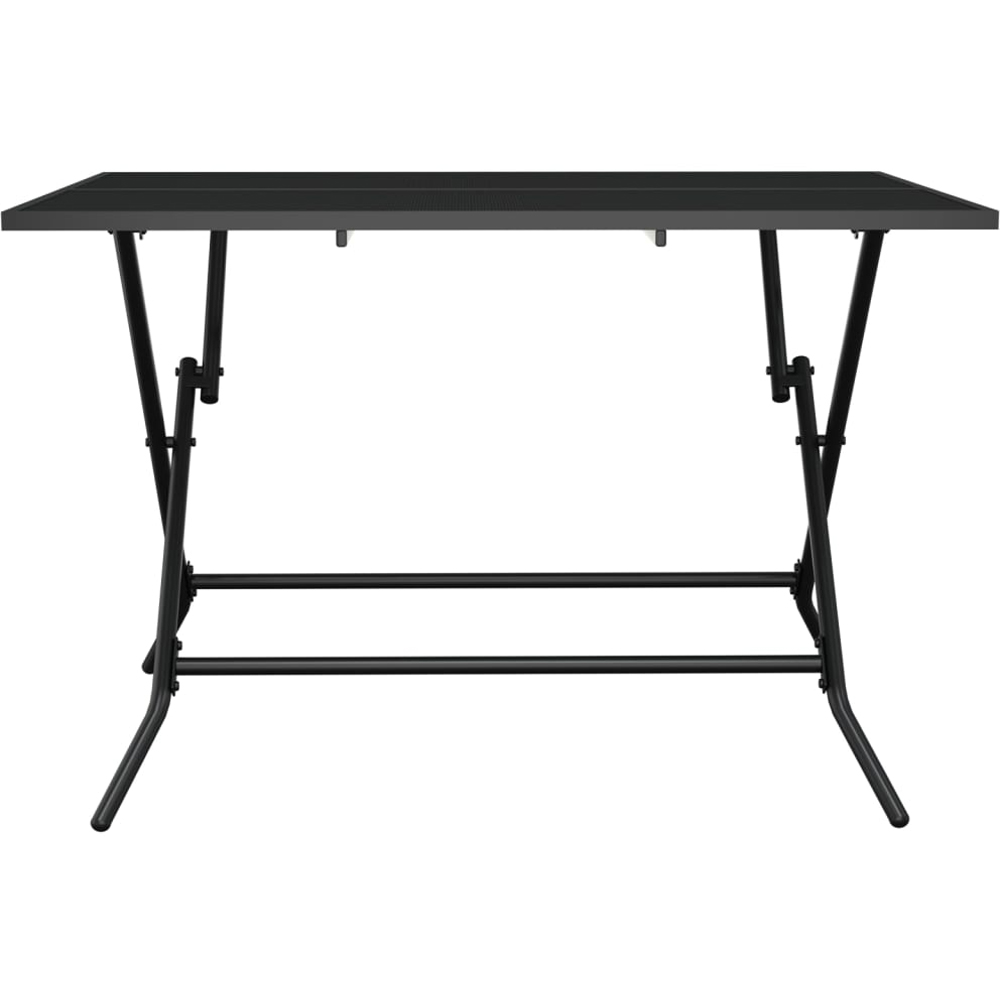 vidaXL Anthracite Steel Mesh Foldable Garden Table 110 x 80 x 72cm Image 3