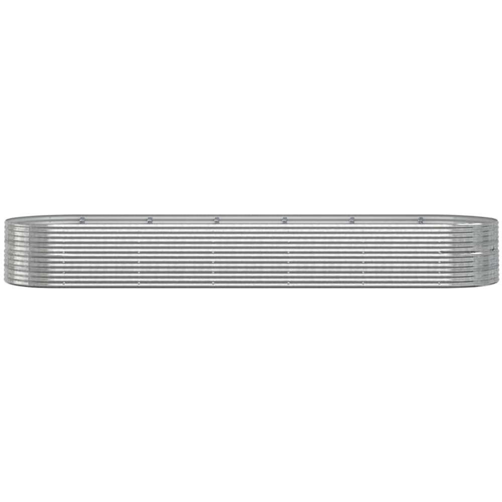 vidaXL Silver Steel Raised Garden Bed 68 x 140 x 510cm Image 2