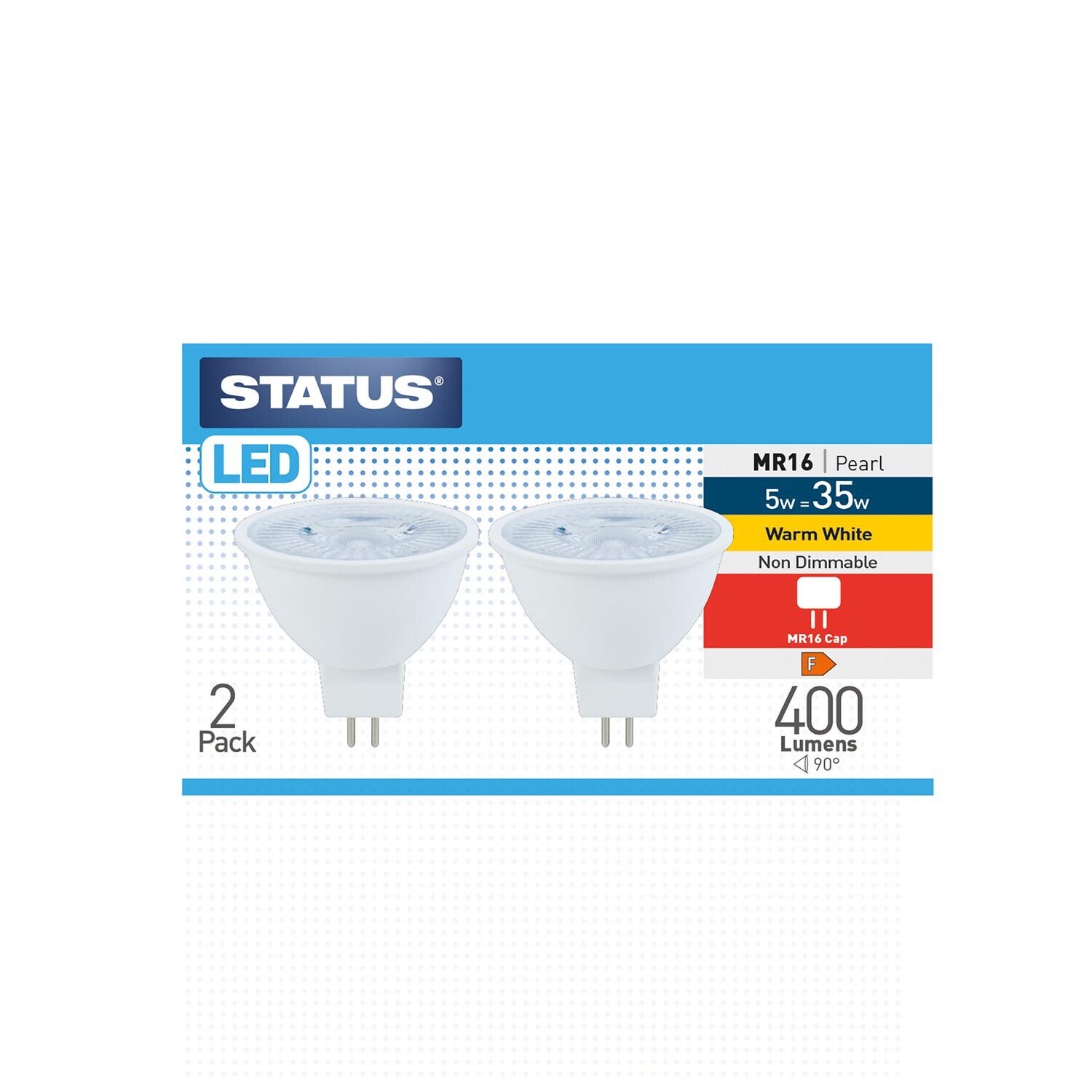 Pack Of 2 5w Status LED MR16 PA Image 1