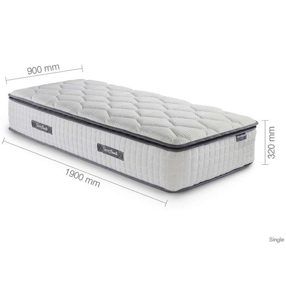 SleepSoul Bliss Single Pocket Spring Memory Foam Mattress Image 9