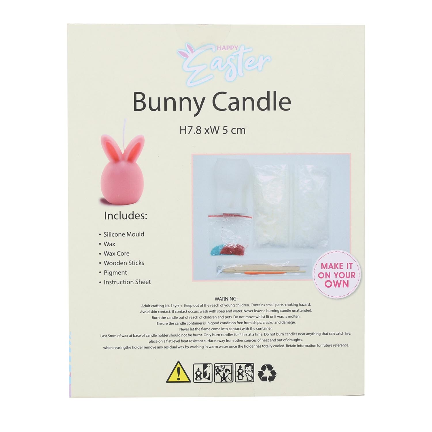 Easter Bunny Candle Image 2
