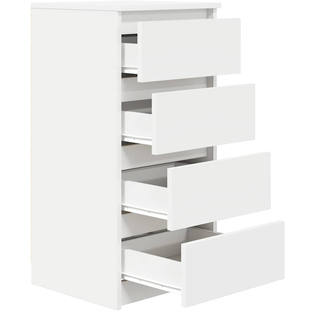 vidaXL 4 Drawer White Sideboard Image 5