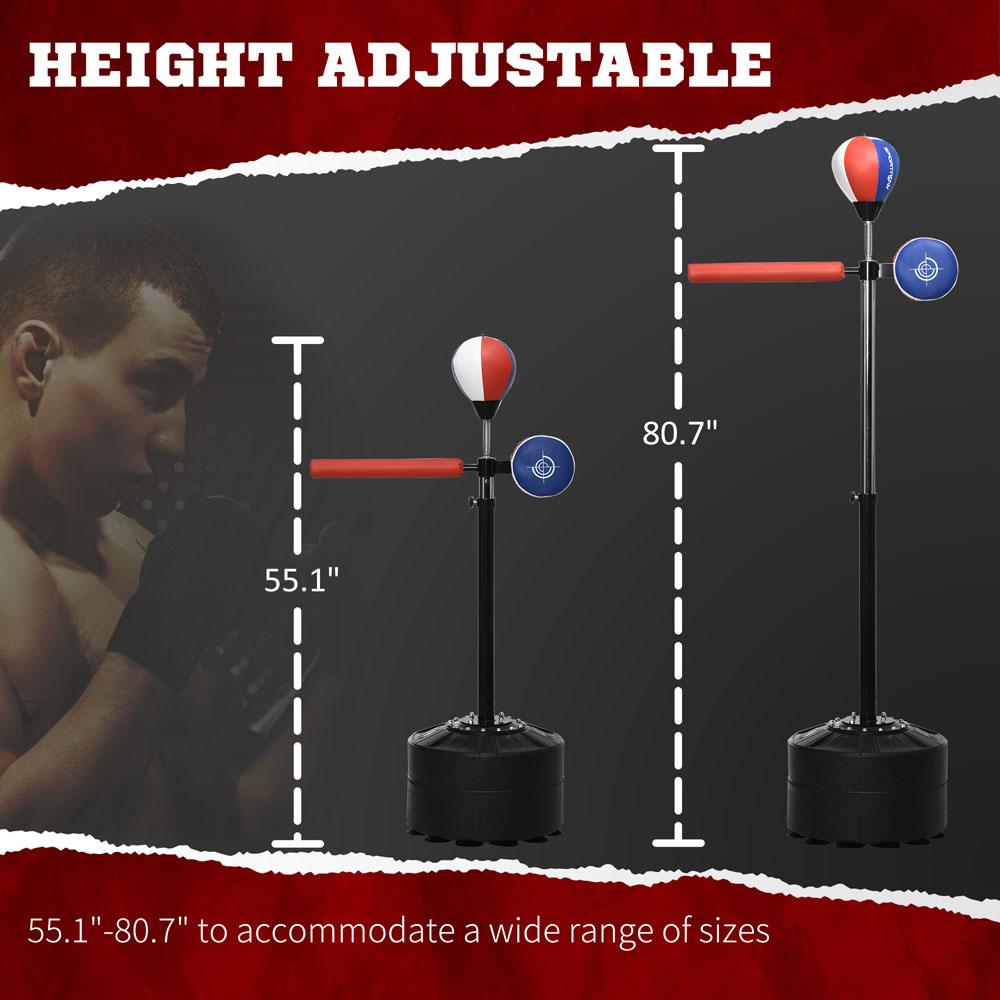 SPORTNOW Multi Coloured Adjustable Speed Bag with Stand Image 5
