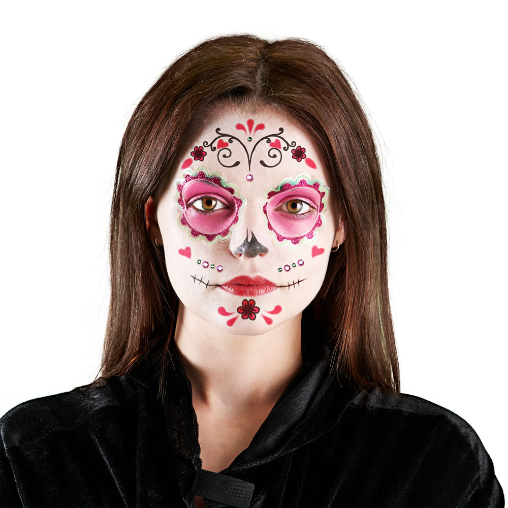 Wilko Halloween Day of the Dead Make Up Kit Image 1