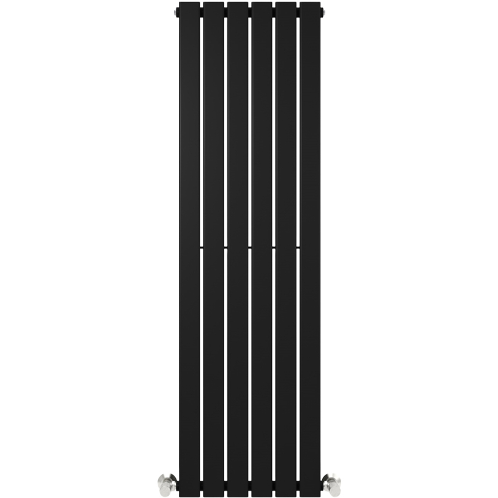 Black 2640 BTU Single Flat Panel Vertical Column Radiator 1600 x 408mm Image 3