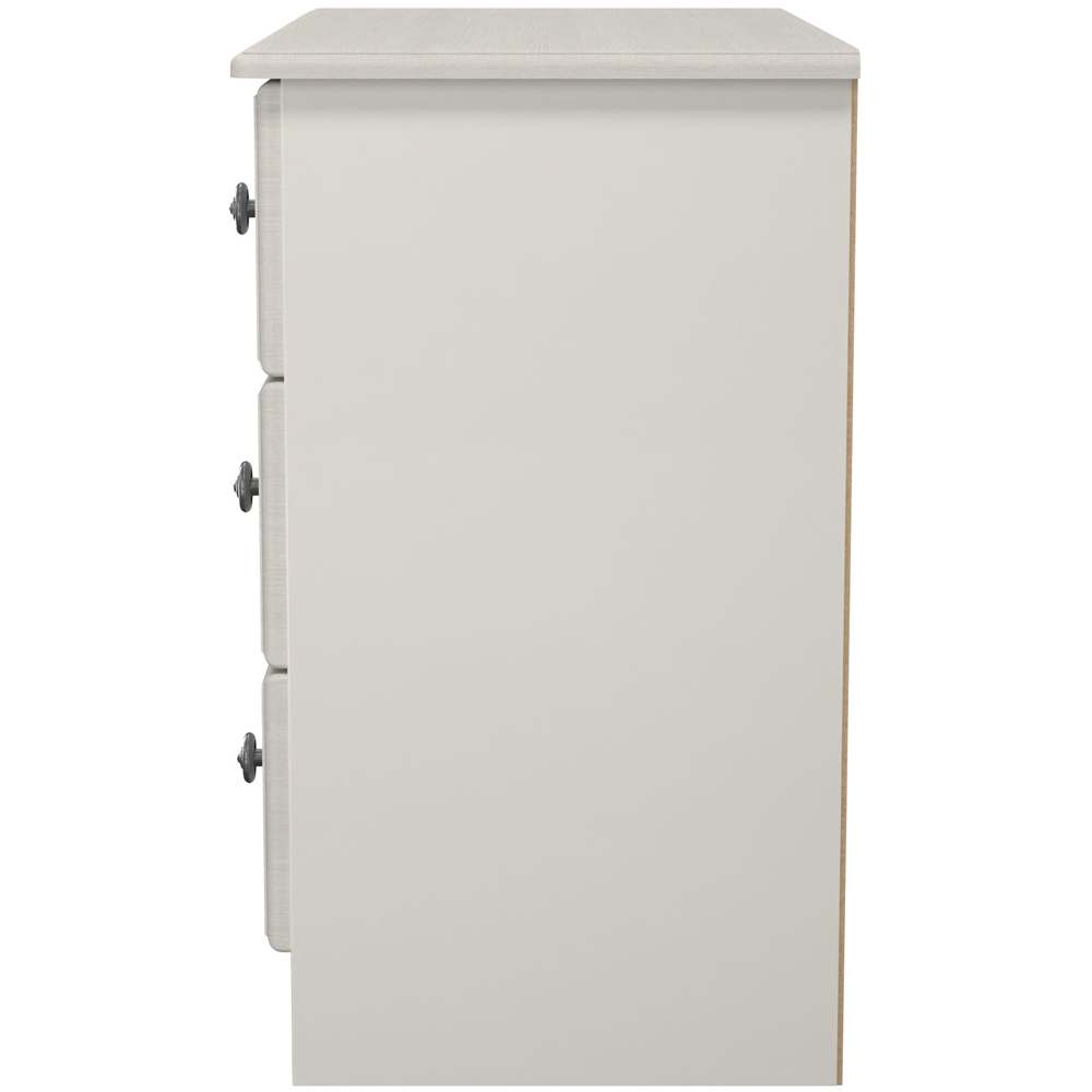 Crowndale Pembroke 3 Drawer Grey Ash Chest of Drawers Ready Assembled Image 4