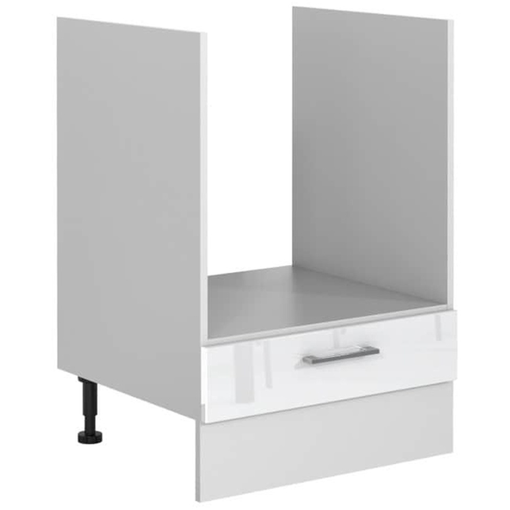 Impact Furniture Ella White High Gloss Kitchen Oven Housing Unit 600mm Image 2