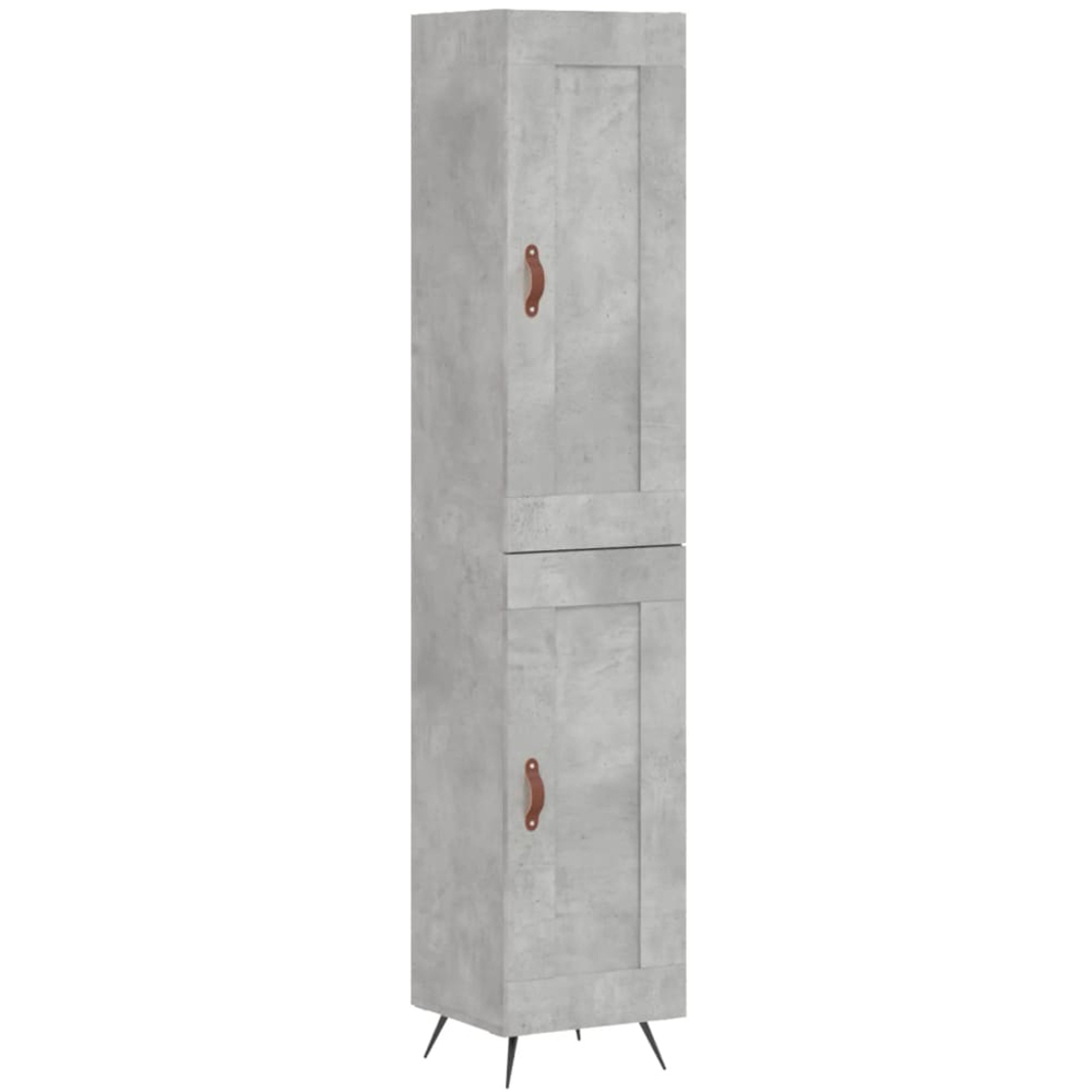 vidaXL 2 Door Concrete Grey Highboard Image 2