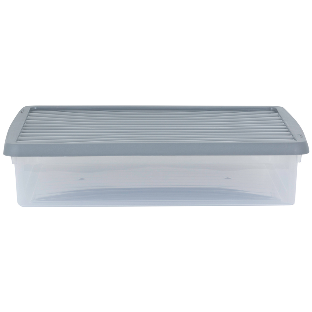 Wham 14.75L Clear Stackable Plastic Storage Box with Lid 6 Pack Image 4