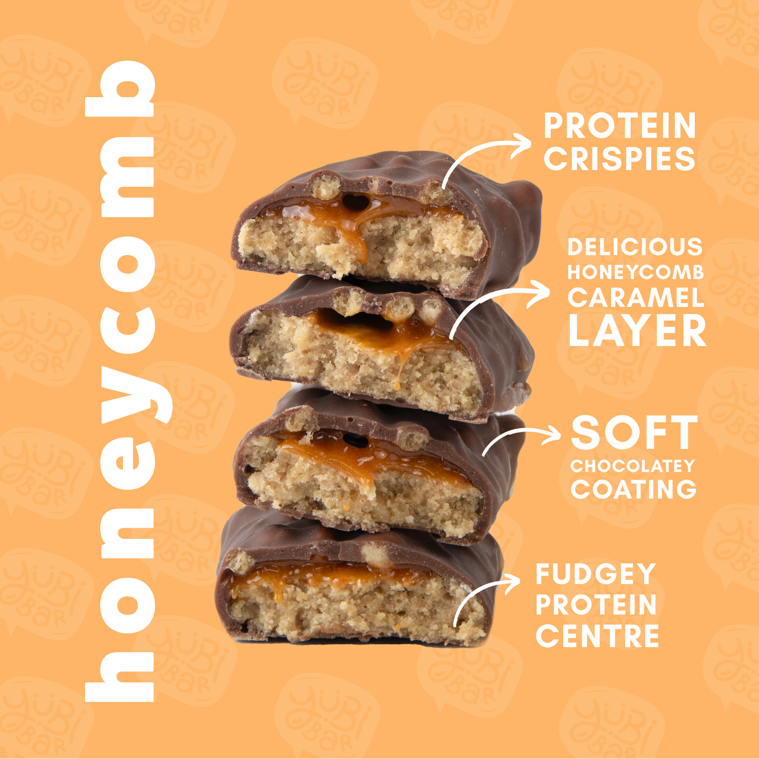 YuBi Bar Protein Snack Bar Honeycomb Image 5