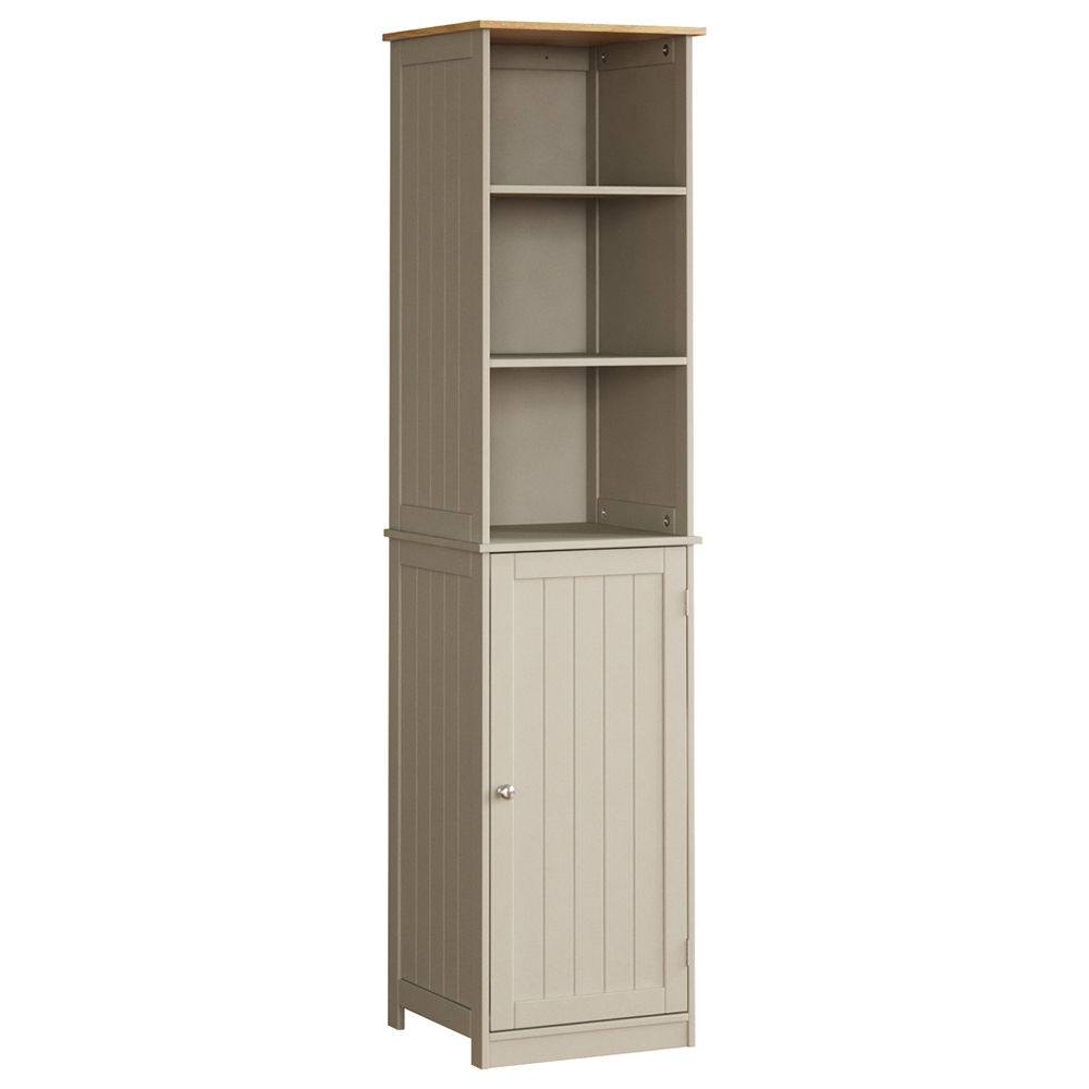 Bath Vida Priano Single Door 3 Shelf Tall Floor Cabinet Image 2