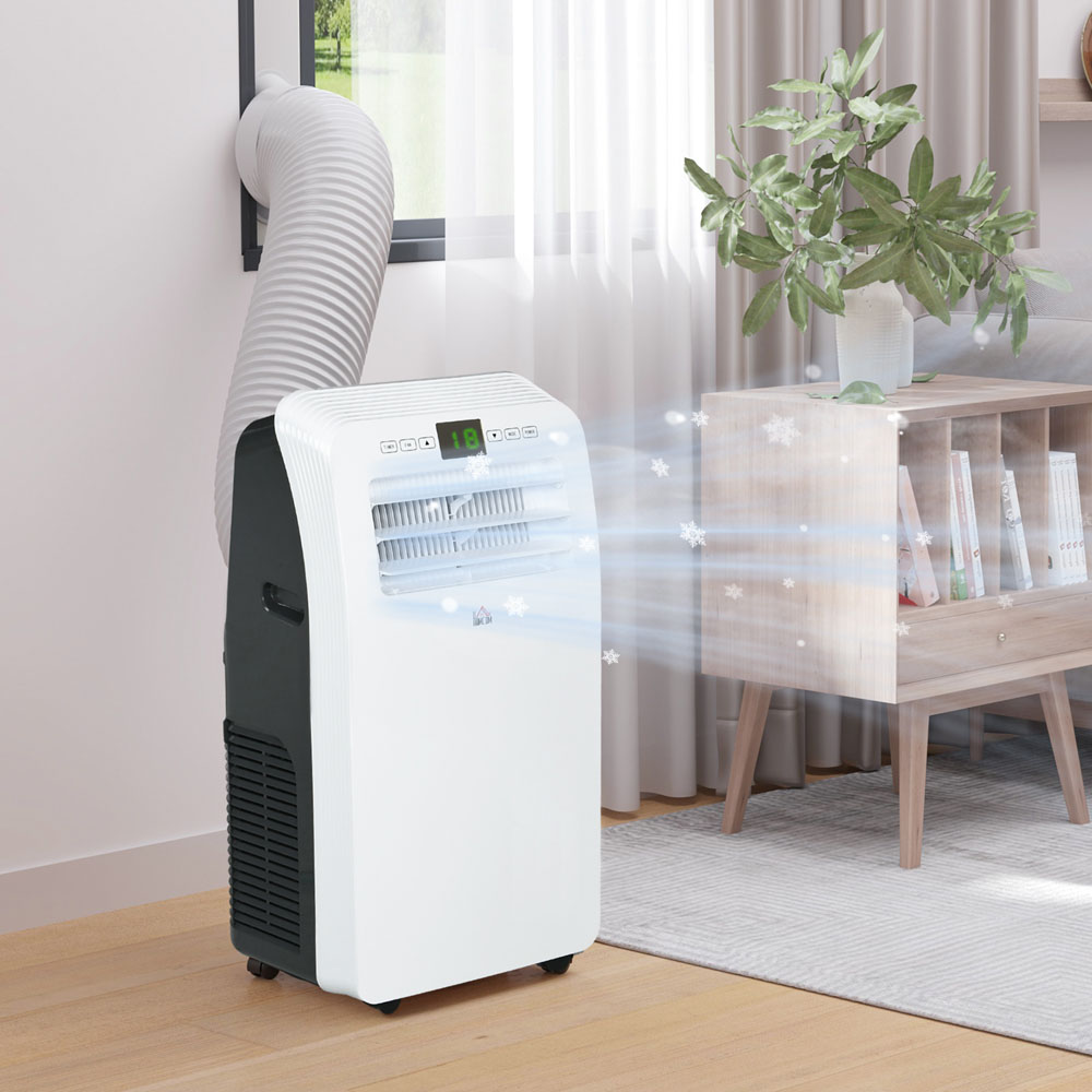 HOMCOM White 12000BTU Portable Air Conditioner and Dehumidifier Image 2