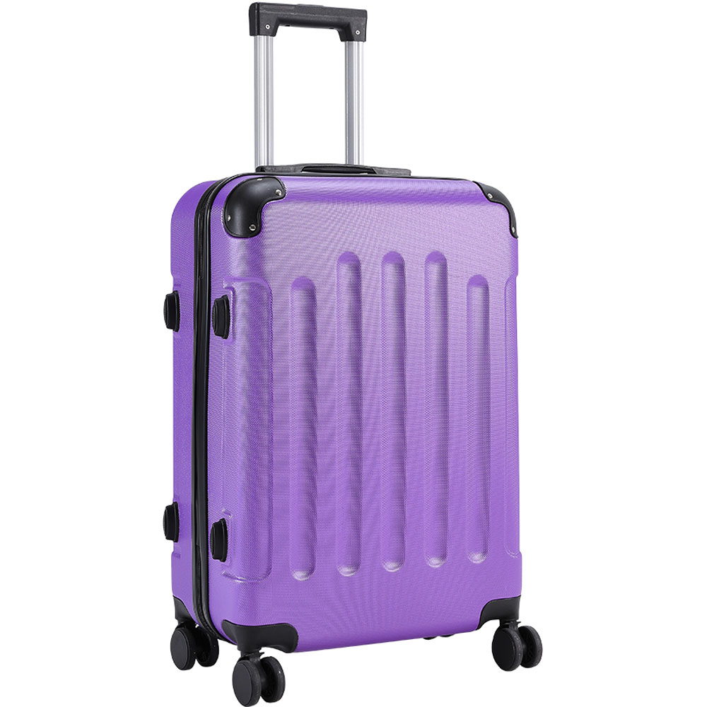 H&O Direct 28 inch Purple ABS Hardshell Suitcase Image 1