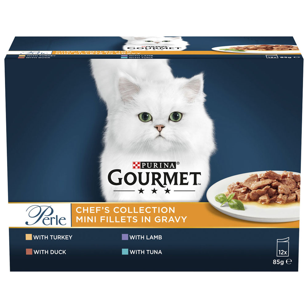 Gourmet Perle Chefs Collection Mixed Cat Food 12 x 85g Image 7
