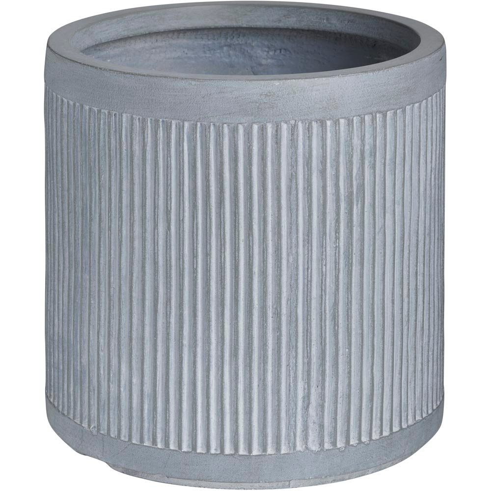 Wilko Ribbed Outdoor Planter Small 31.5cm Wilko