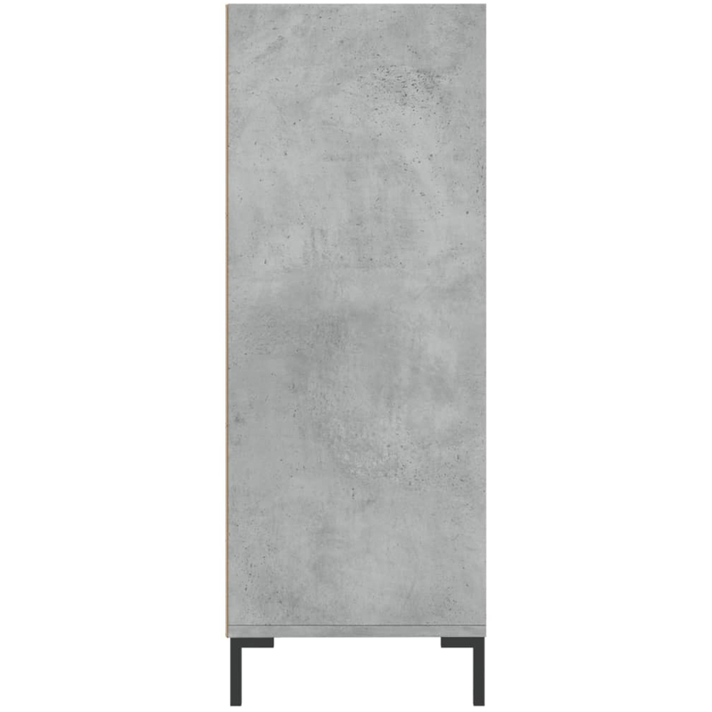 vidaXL 3 Shelf Concrete Grey Bookcase Image 5