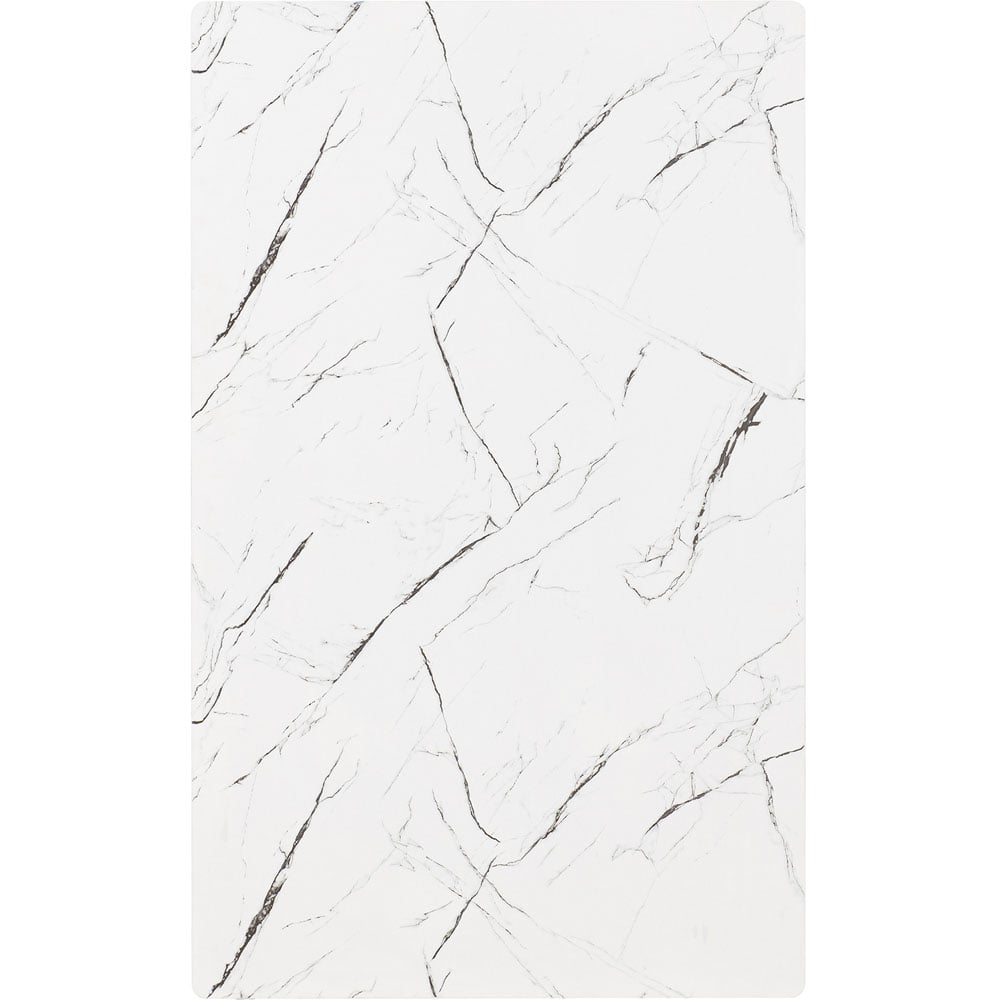 Seconique Marlow and Lukas 4 Seater Dining Set White Marble and Emerald Green Velvet Image 6