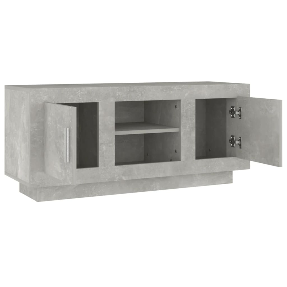 vidaXL 2 Door 2 Shelf Concrete Grey TV Cabinet Image 7