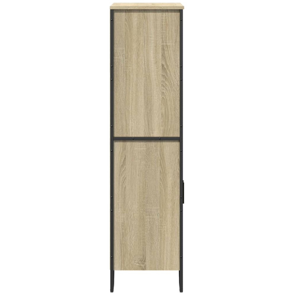 vidaXL 2 Door 4 Shelf Sonoma Oak Highboard Image 5