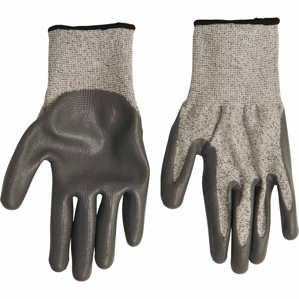 Wilko Extra Thick Grey Garden Gloves Image