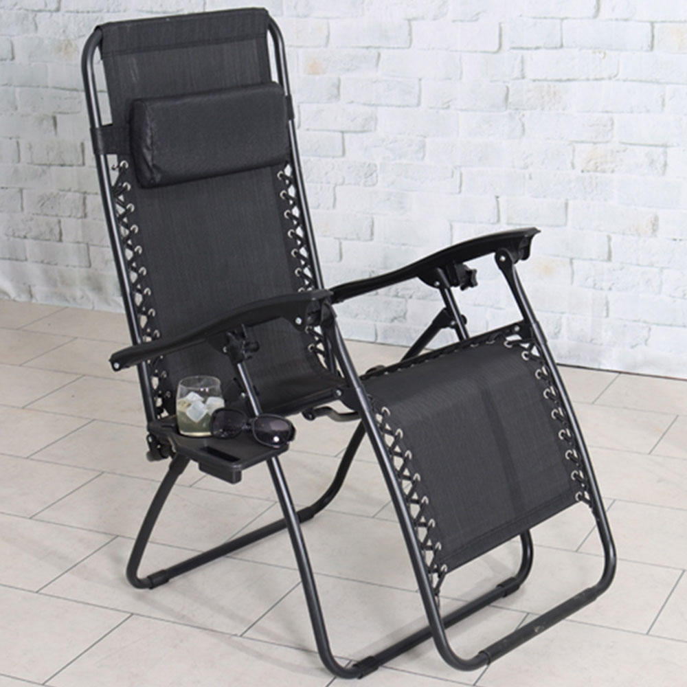 Royalcraft Black Zero Gravity Relaxer Chair Image 1