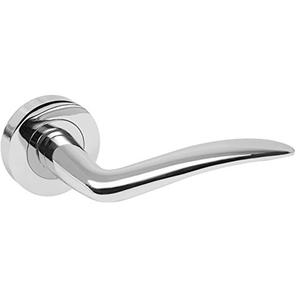 Golden Grace Polished Chrome Curved Carla Handle Set 5 Pack Image 2