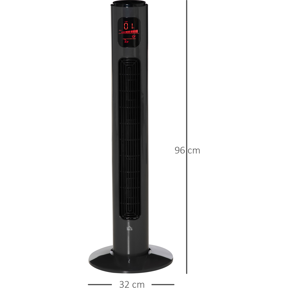 HOMCOM Grey 3 Speed Tower Fan 38 inch Image 5