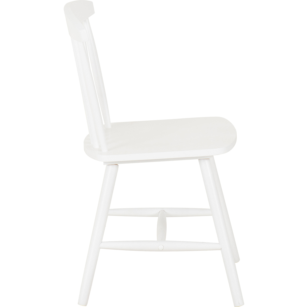 Seconique Emery Set of 2 White Dining Chair Image 5
