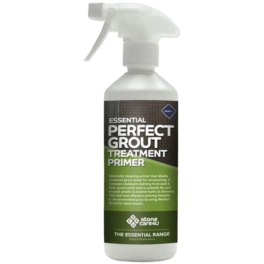 StoneCare4U Essential Light Grey Perfect Grout Sealer 237ml 2 Pack and Primer 500ml Bundle Image 3