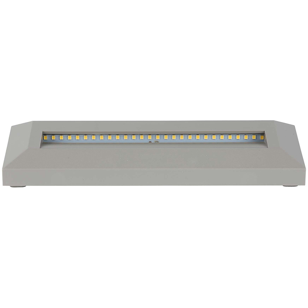 V-TAC 4 Pack 3W Grey Rectangular Cool White LED Step Light Image 3
