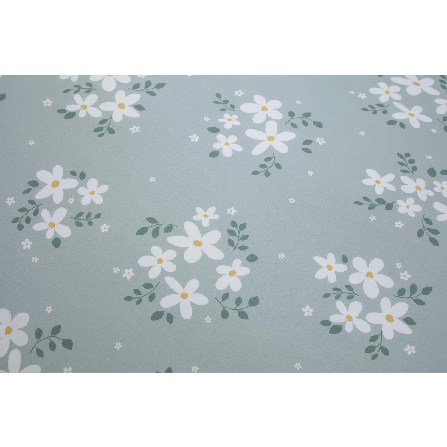 My Home Daisy Duvet Cover and Pillowcase Set - Sage / Single Image 5